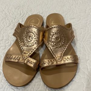 Jack rogers rose gold sandal